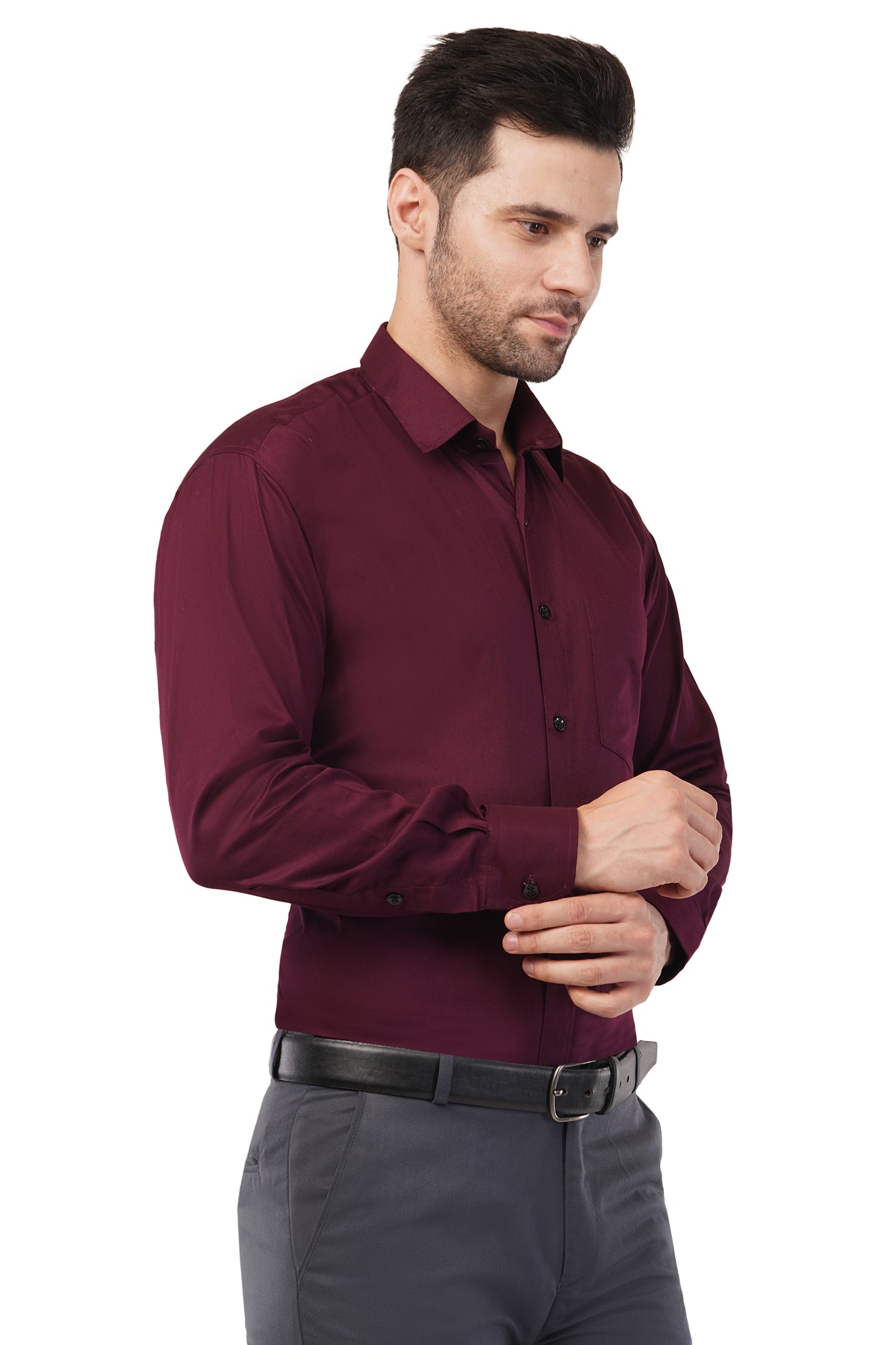 Men's solid formal shirt
