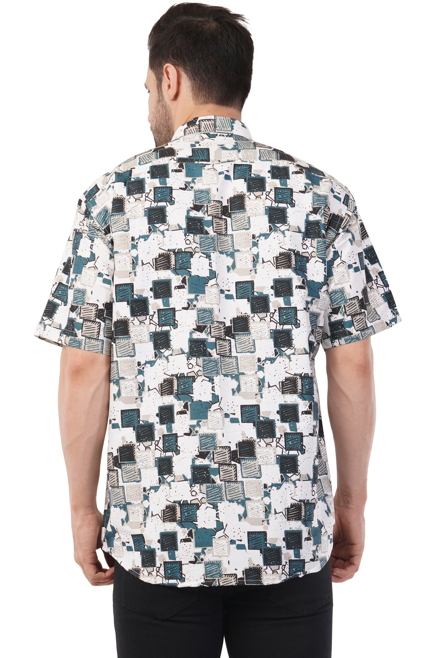 Men's Multi-Colour Printed Shirt