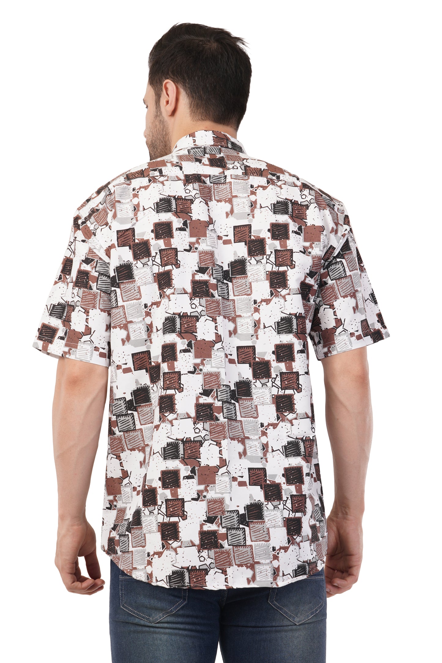 Men's Multi-Colour Printed Shirt