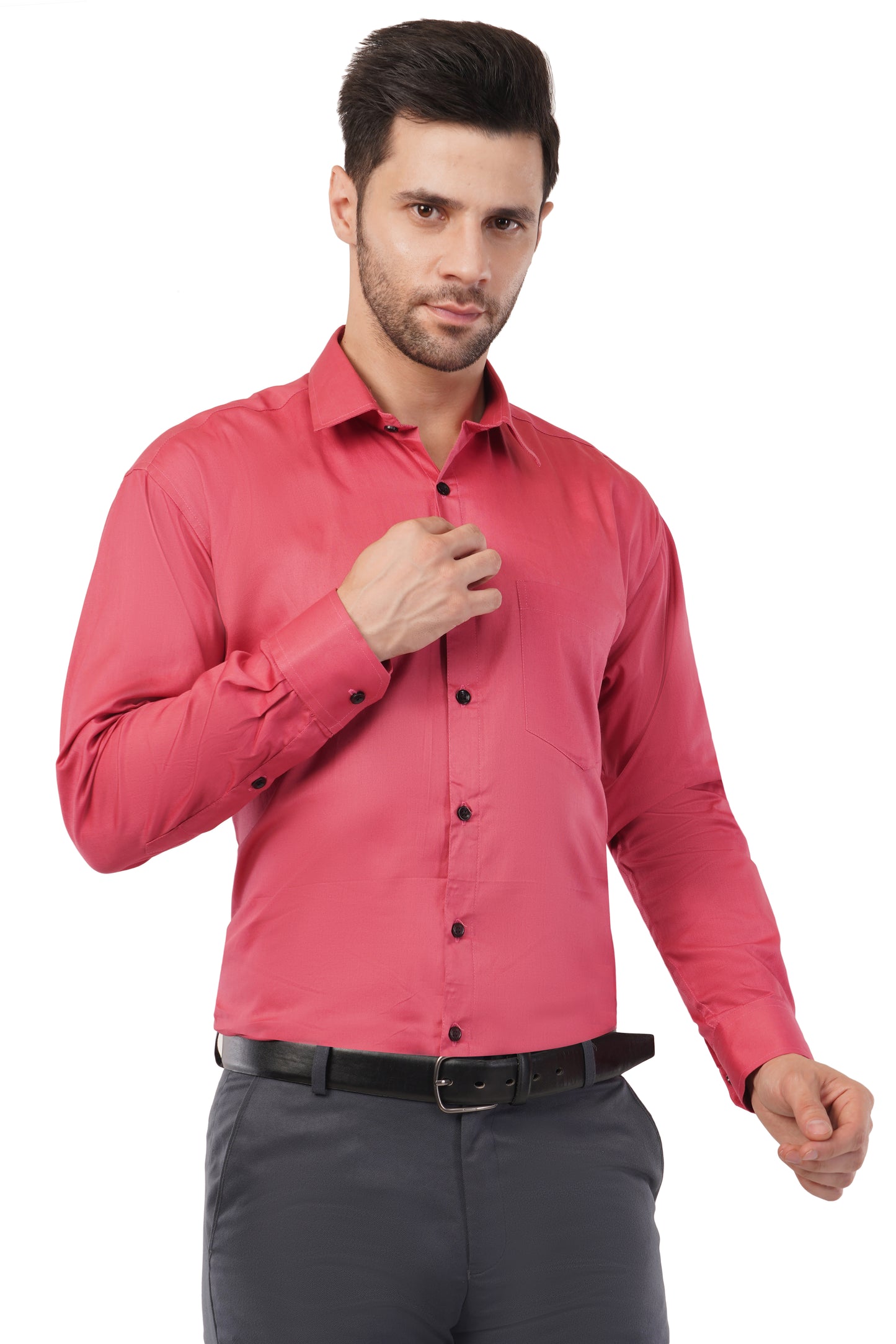Men's solid formal shirt