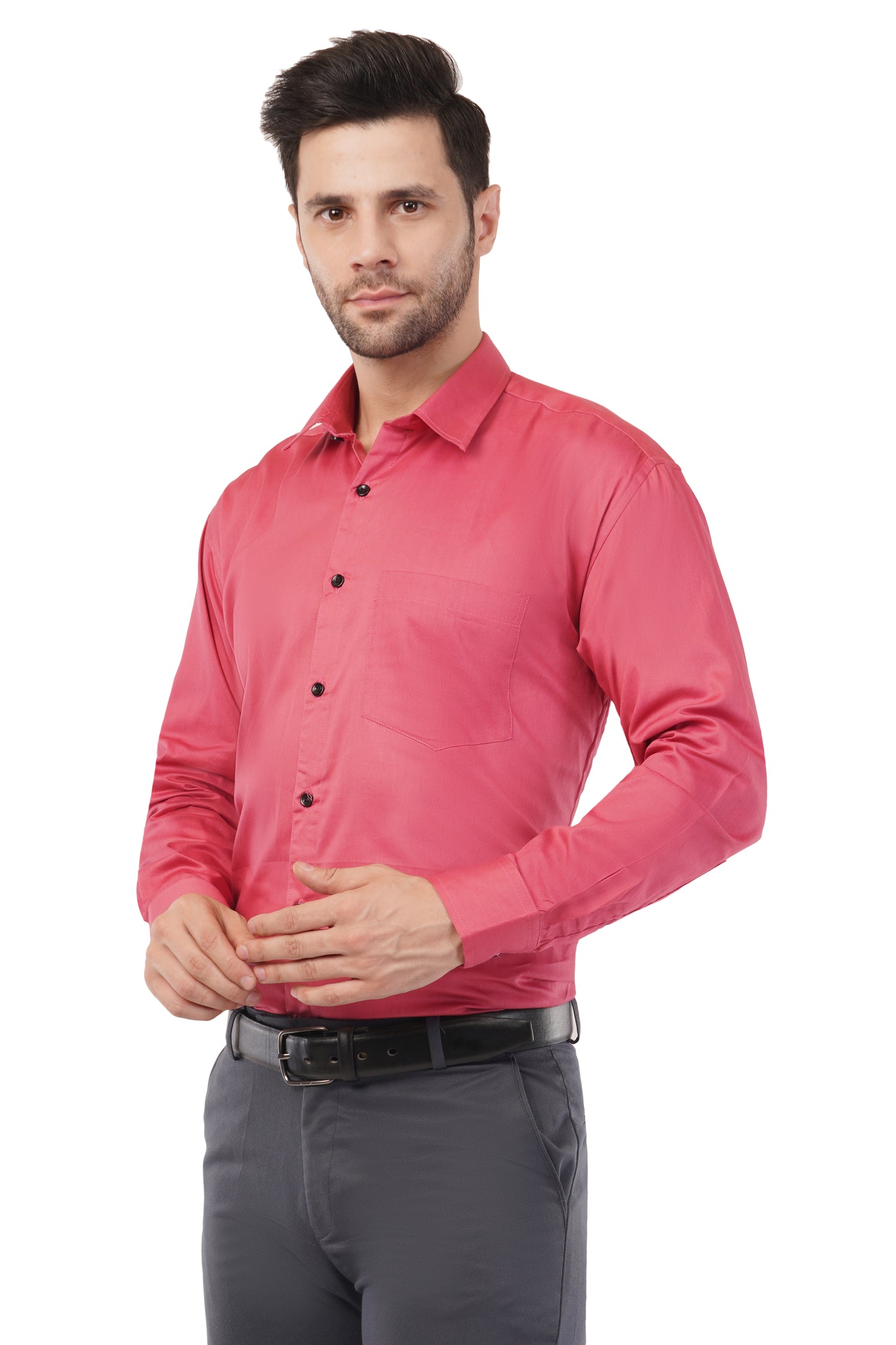Men's solid formal shirt