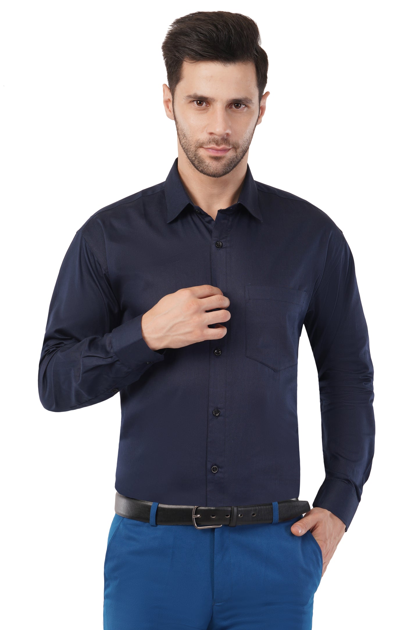 Men's solid formal shirt