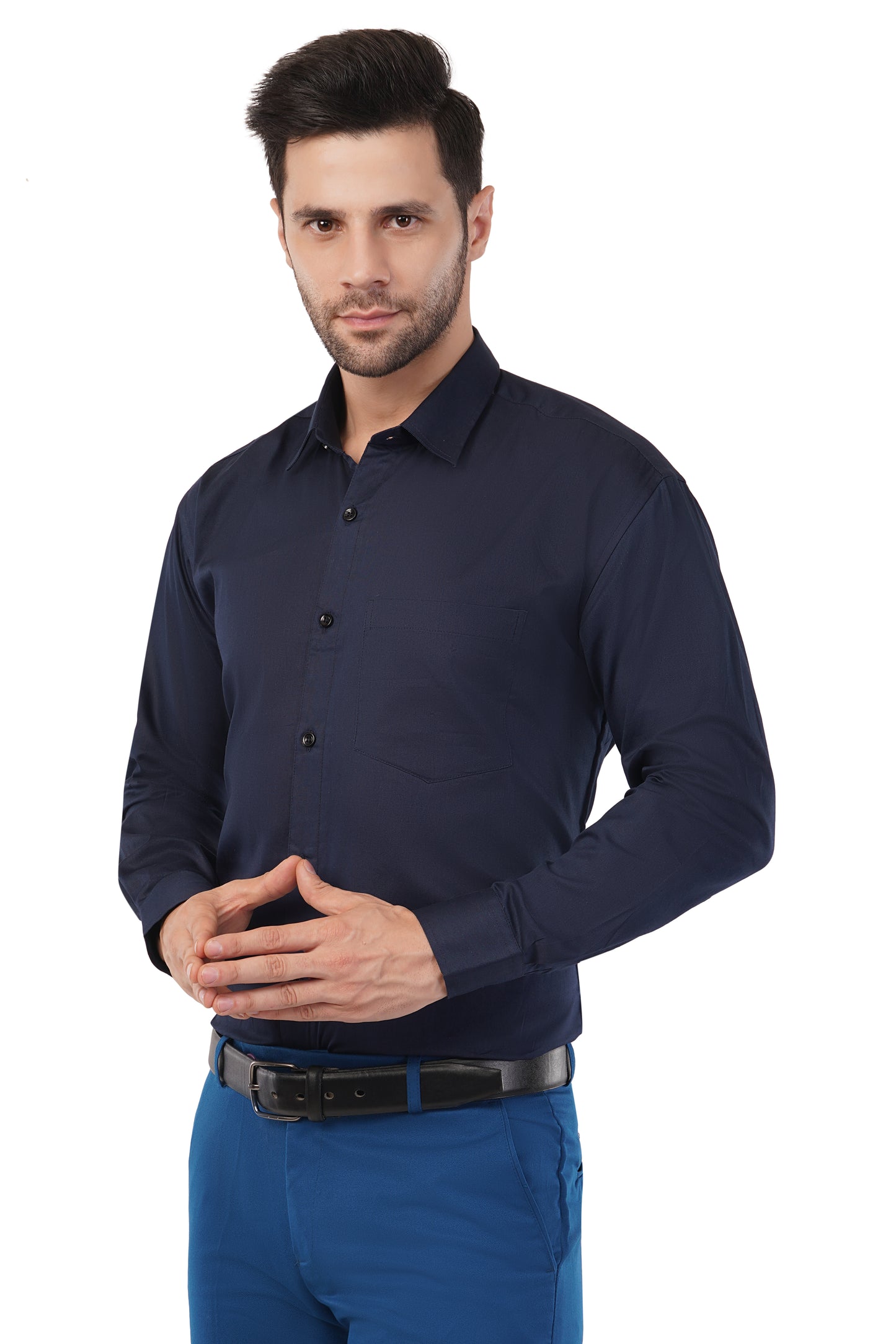 Men's solid formal shirt