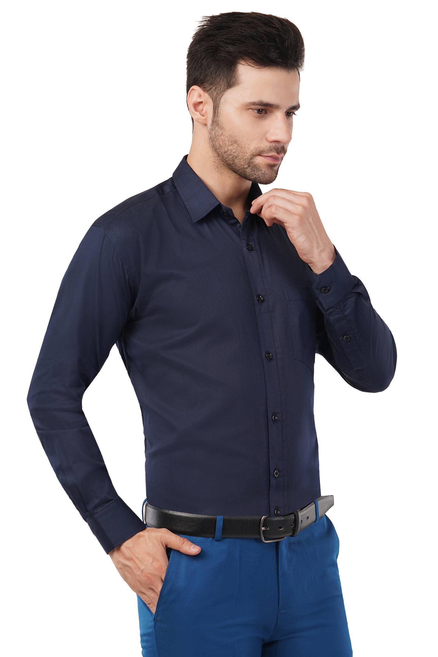 Men's solid formal shirt