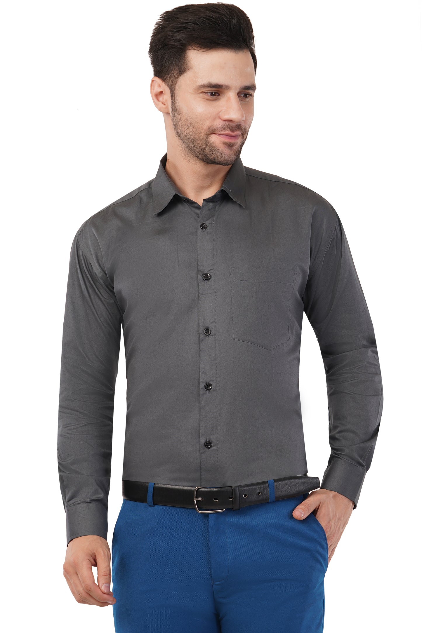 Men's solid formal shirt