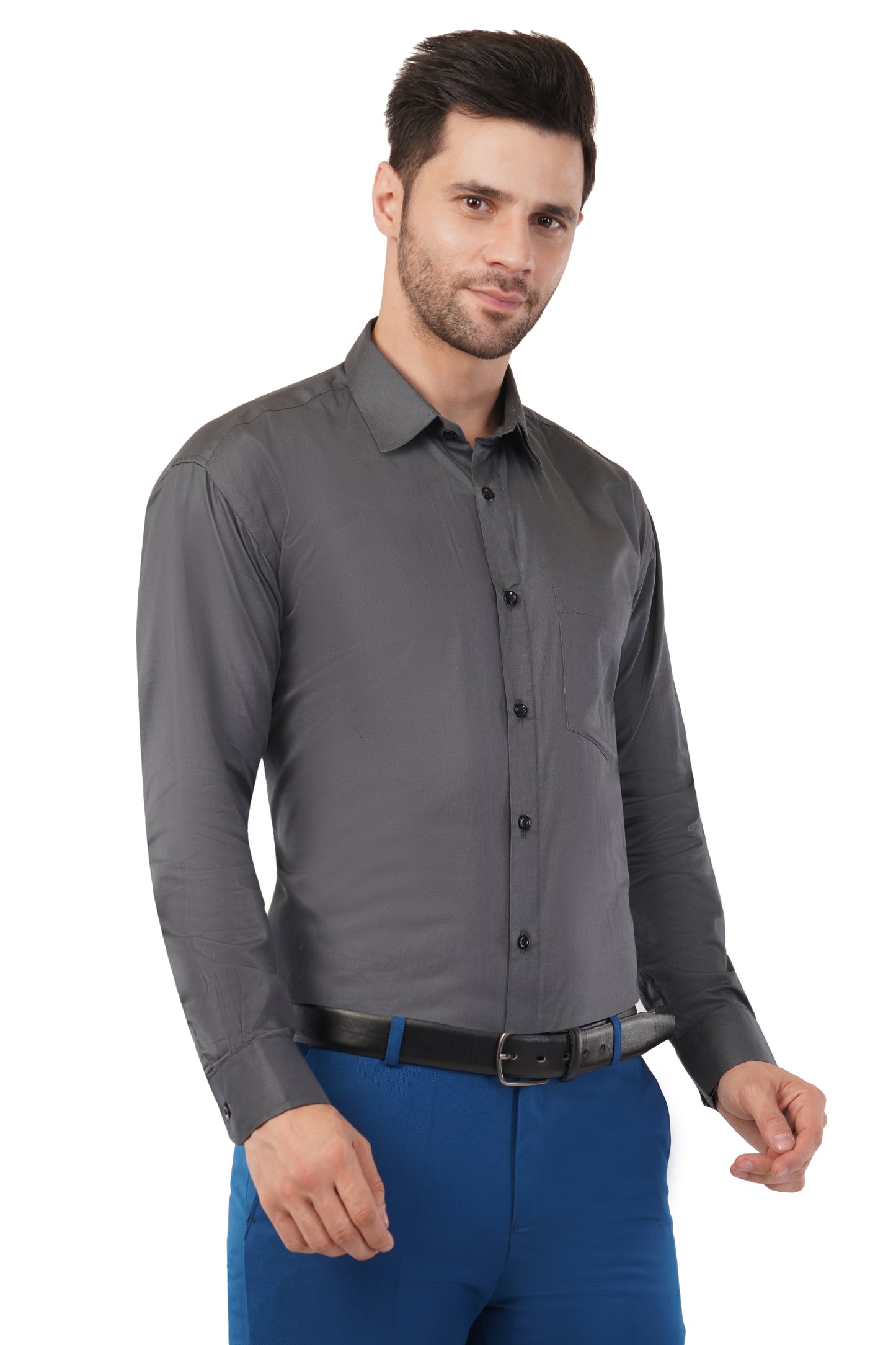 Men's solid formal shirt