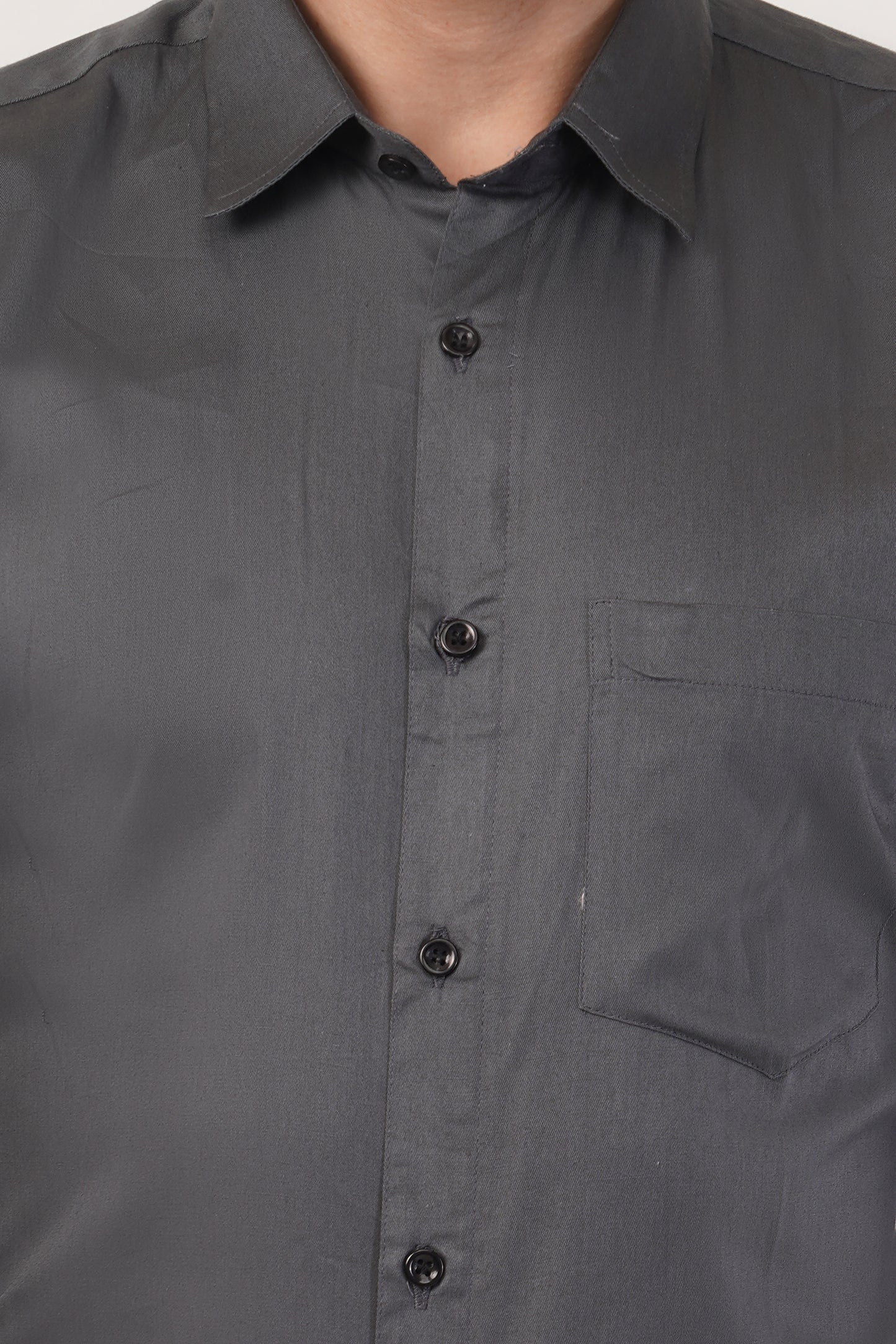 Men's solid formal shirt